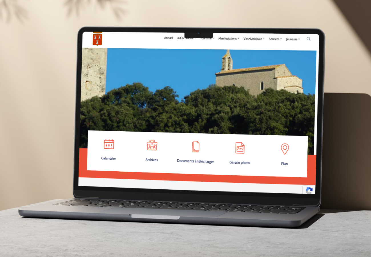 Refonte graphique du site Création site internet Marseille pour Mairie de Taradeau
