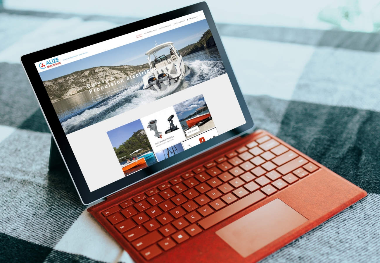 Création site e-commerce Marseille pour Alizé Electronic