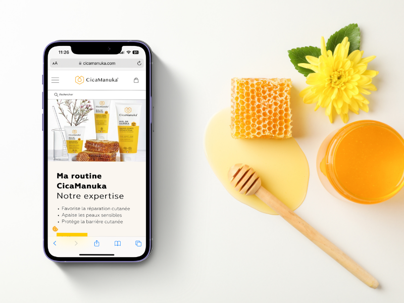 Développement du site Création site e-commerce Marseille pour Cicamanuka