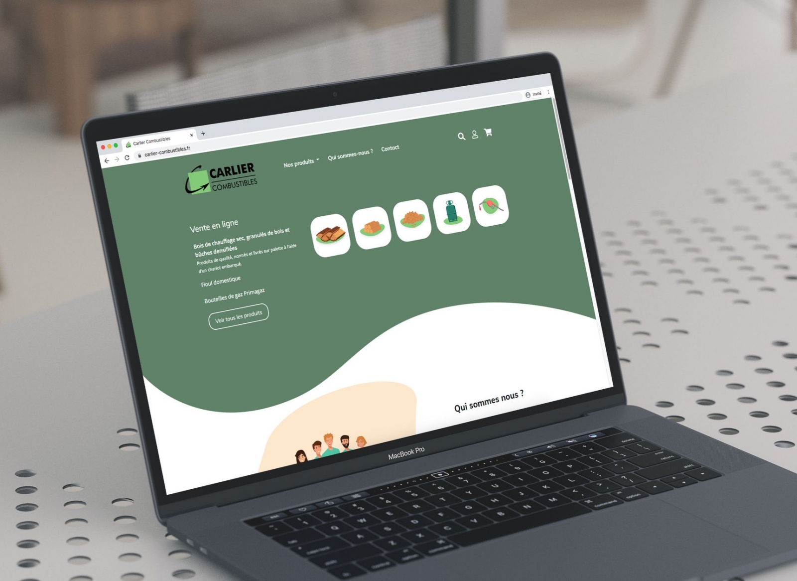 Création d'un site e-commerce sur-mesure Création site e-commerce pour Carlier Combustibles à Marseille