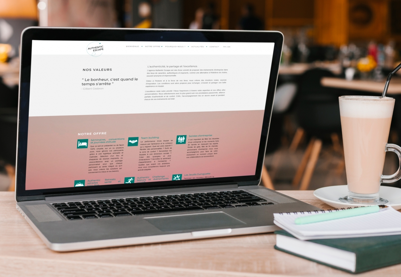 Création site internet Marseille pour Authentic Escape