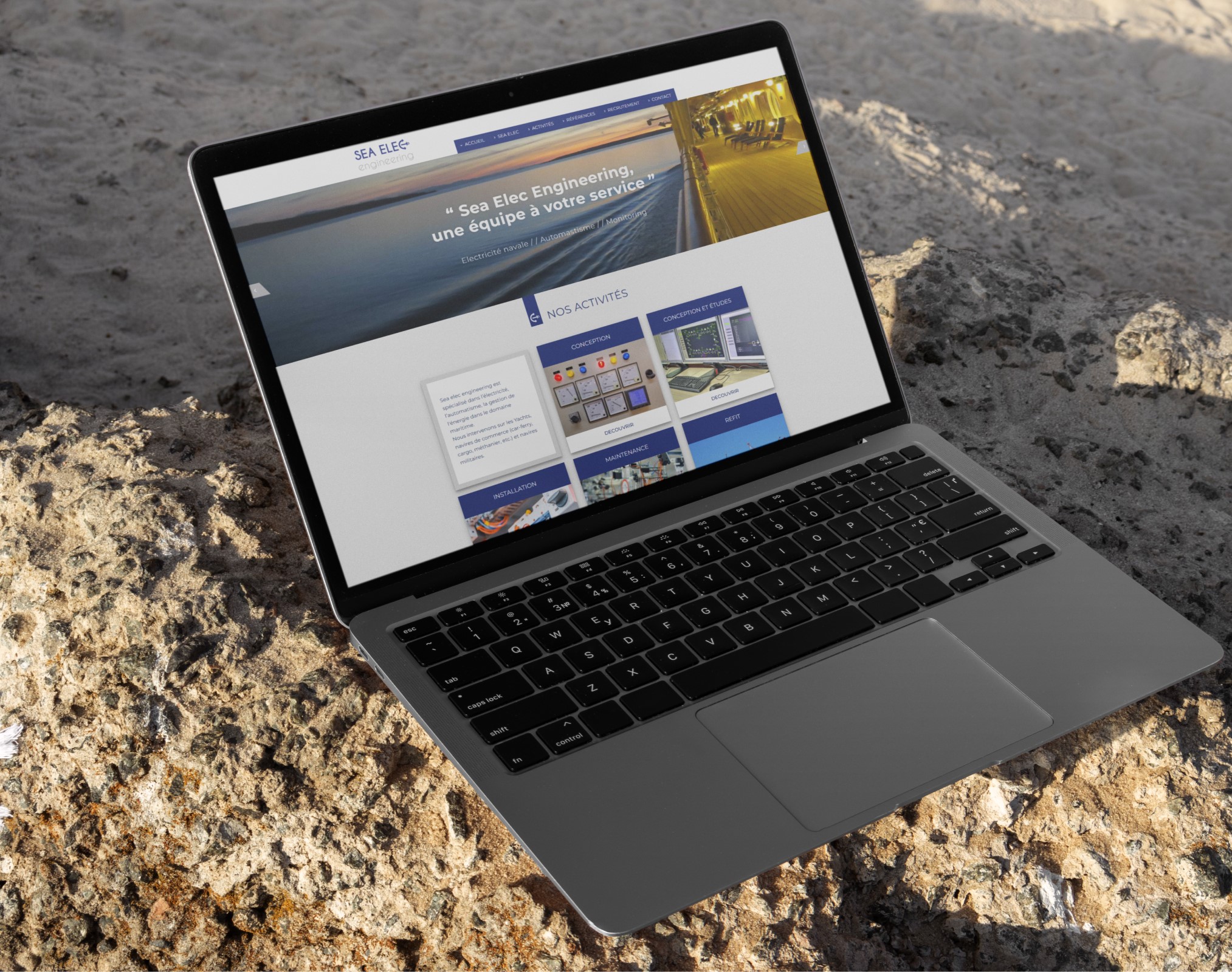 Un site pour renforcer sa présence en ligne Création site internet Marseille pour SeaElec Engineering