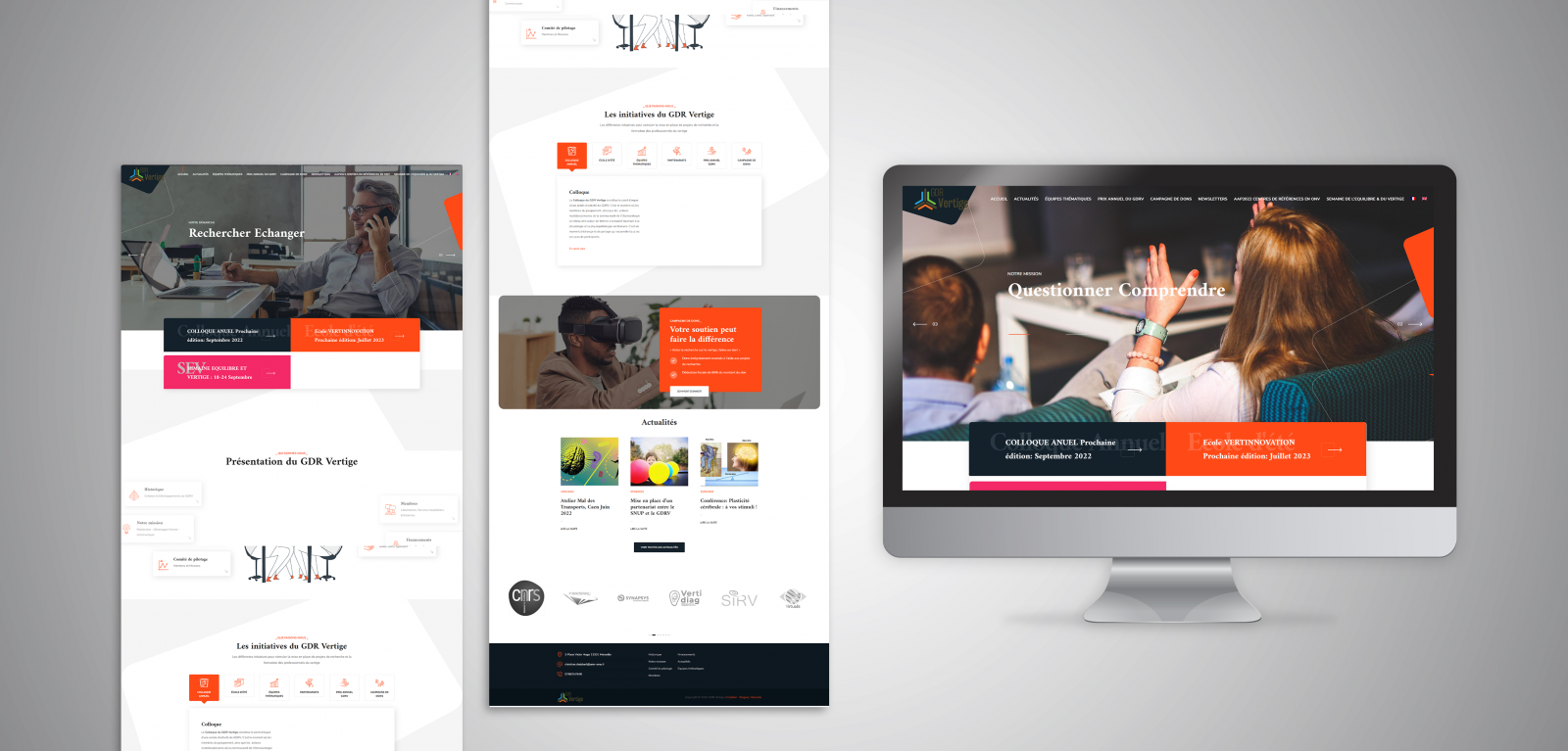  Création site internet Marseille pour GDR Vertige - CNRS