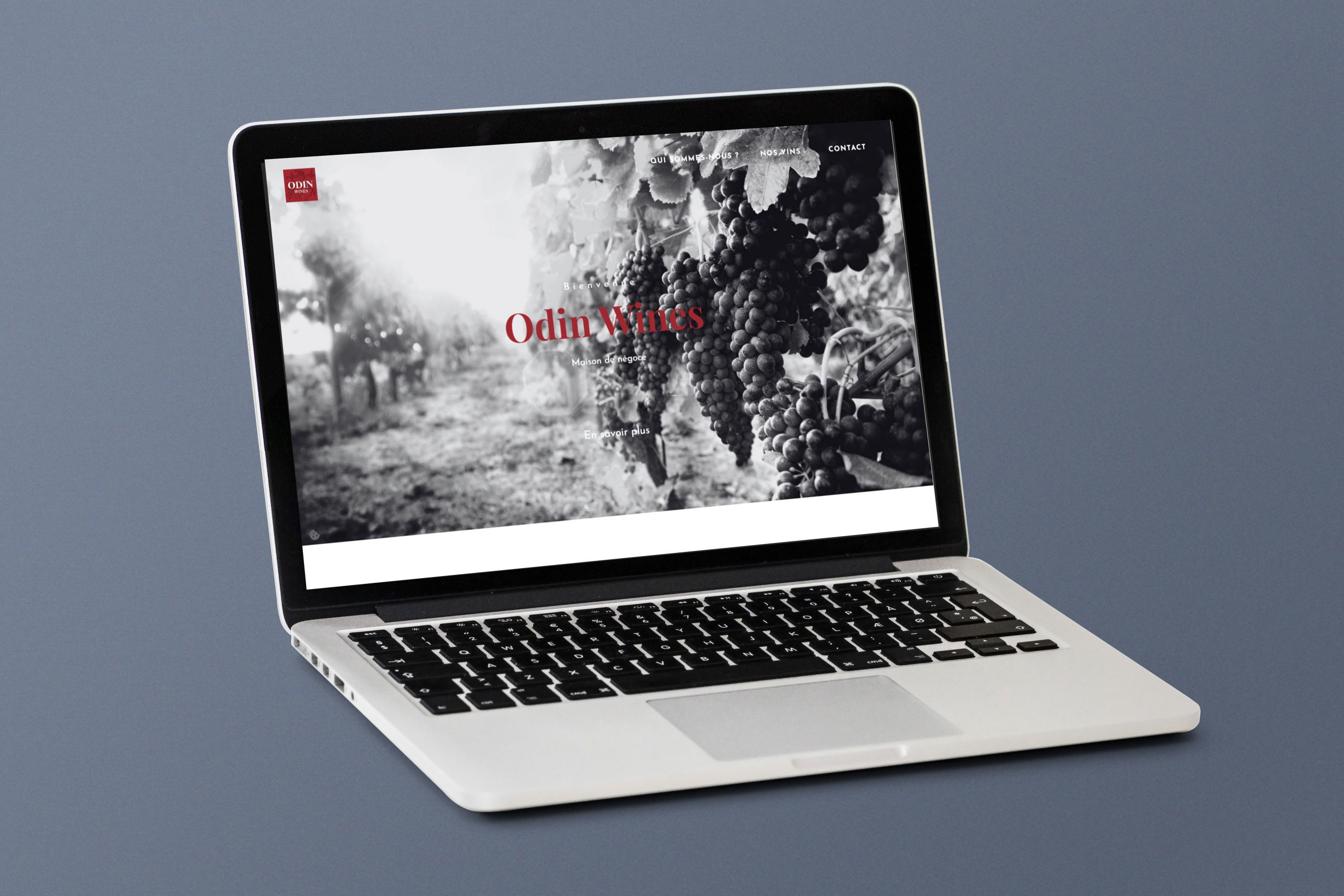 Création du site vitrine Odin Wines Création site internet Marseille pour Odin Wines