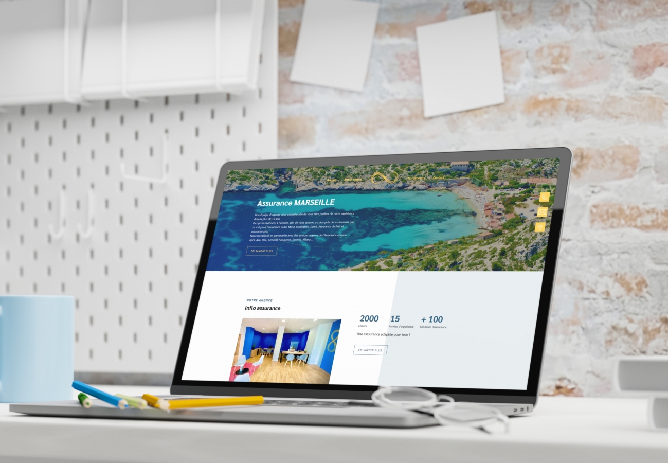Création site internet Marseille pour Inflo Assurance