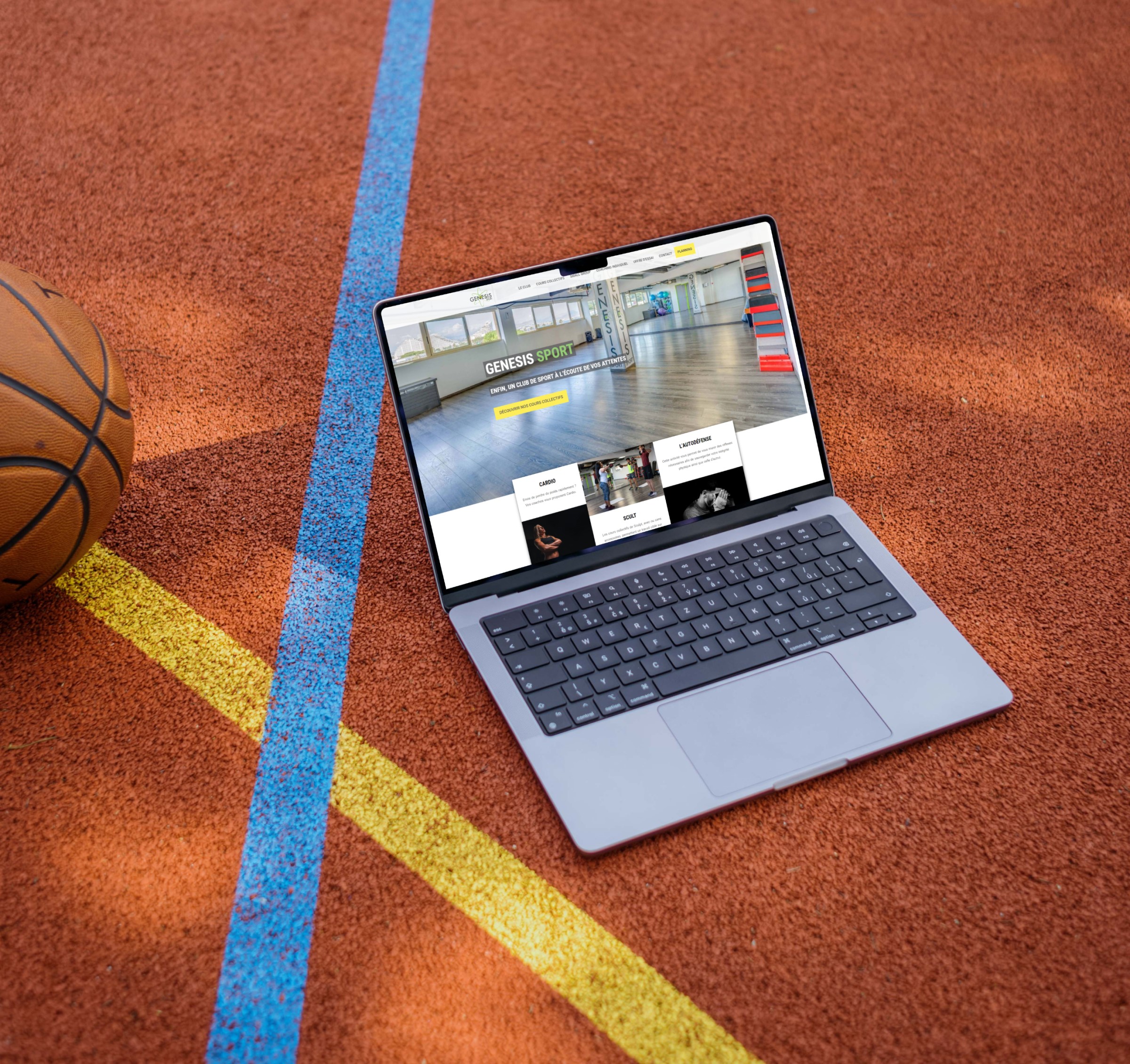Création du site vitrine de la nouvelle salle de sport Création site internet Marseille pour Genesis Sport
