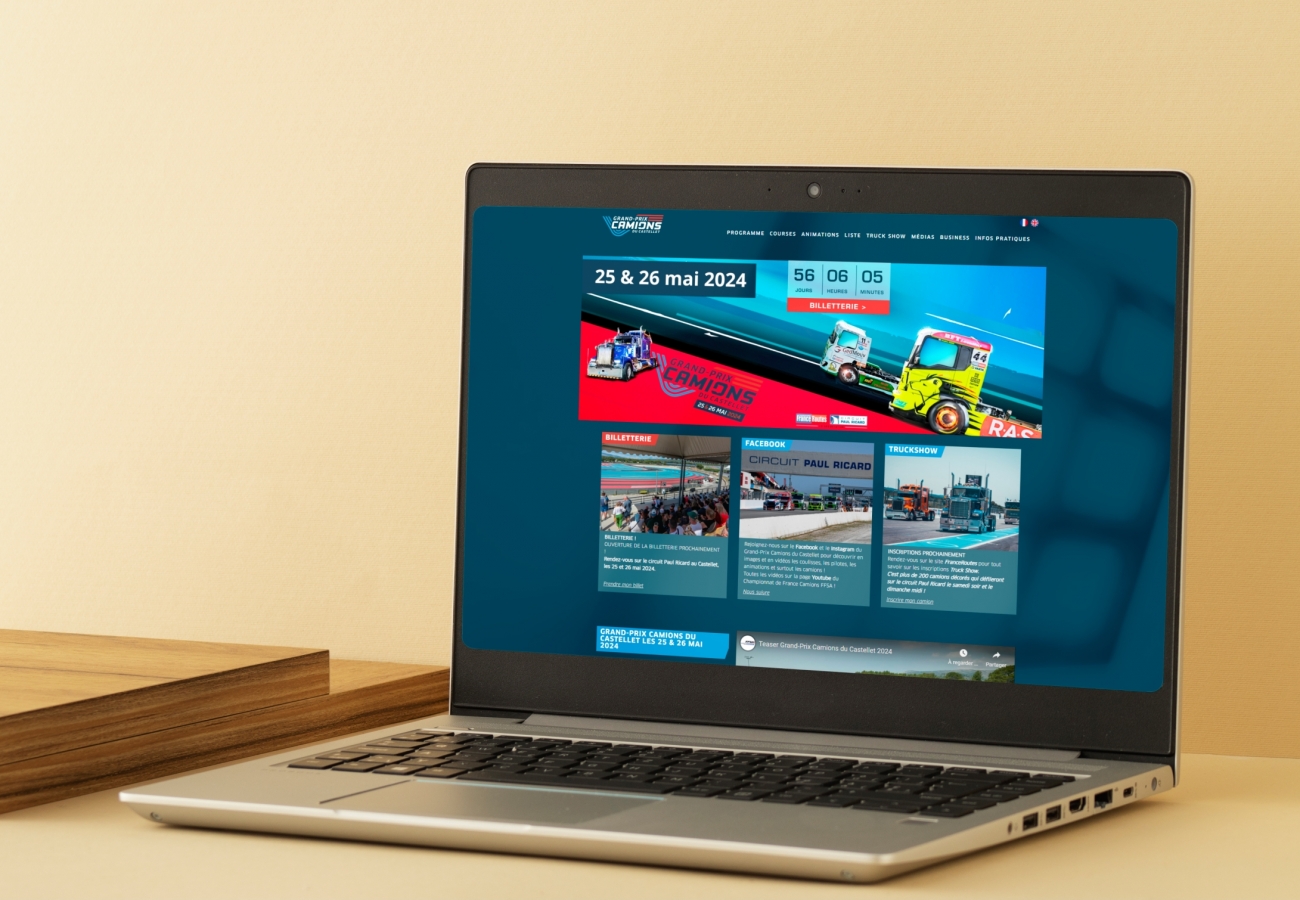 Création site internet Marseille pour Grand-Prix Camions