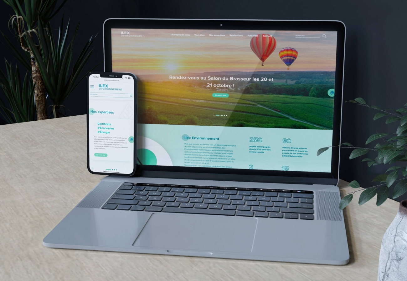 Création site internet Marseille pour Ilex Environnement