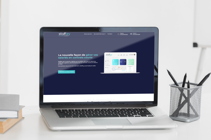 Création d'un site vitrine Création site internet Marseille pour Staffizy