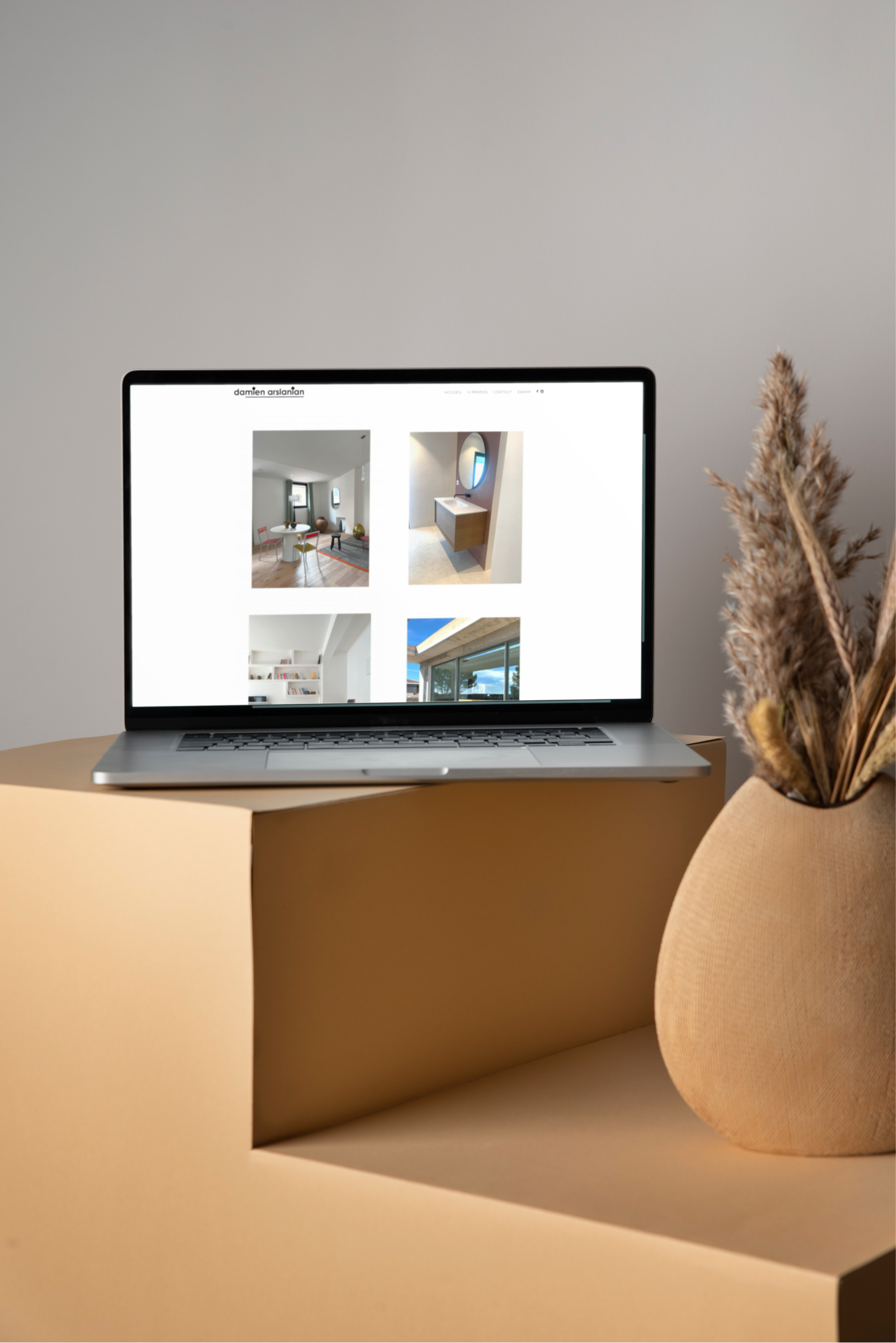 Un site vitrine simple & élégant Création site internet Marseille pour Damien Arslanian