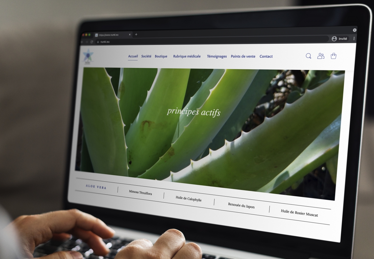 Création site e-commerce pour Nunki à Marseille