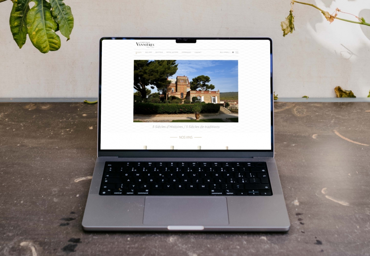 Création site e-commerce Marseille pour Château Vannières