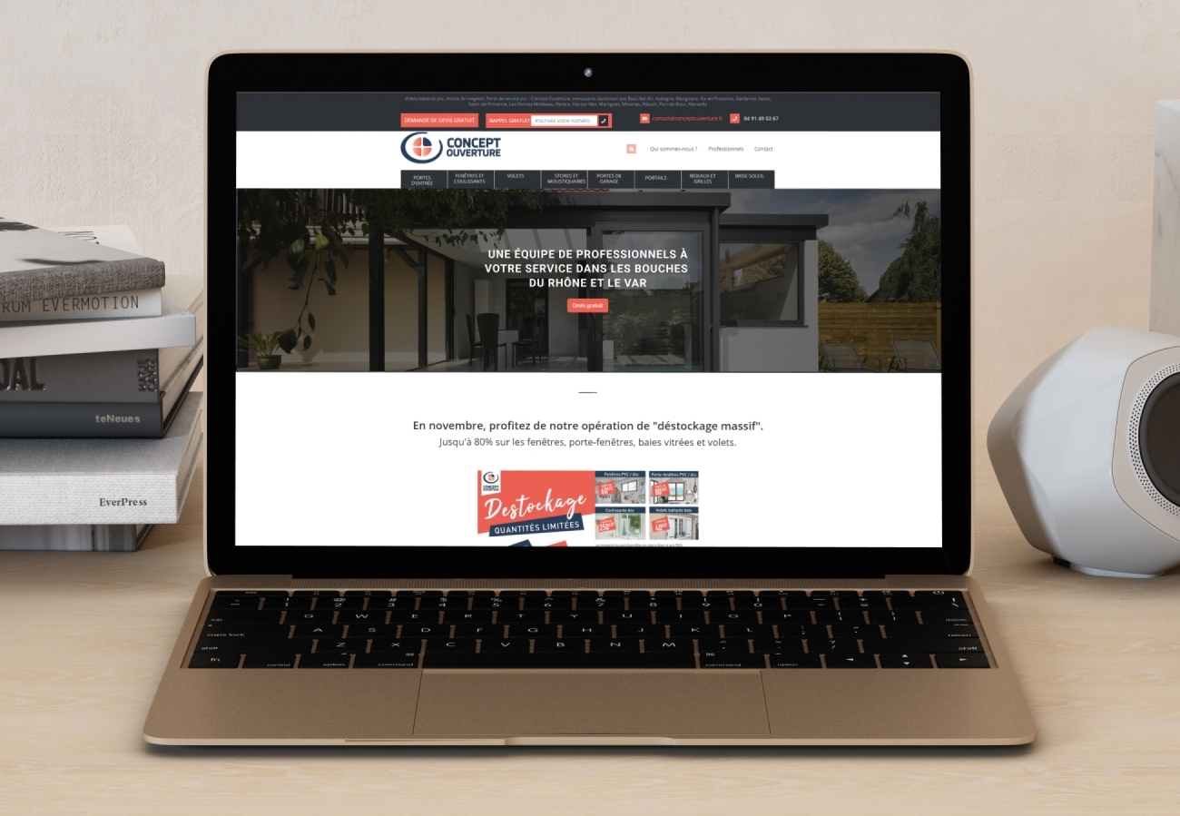 Création site internet Marseille pour Concept Ouverture