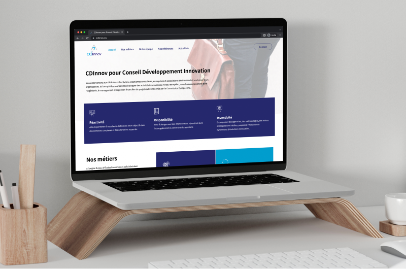 Refonte de site vitrine sur-mesure Création site vitrine pour CDInnov à Marseille