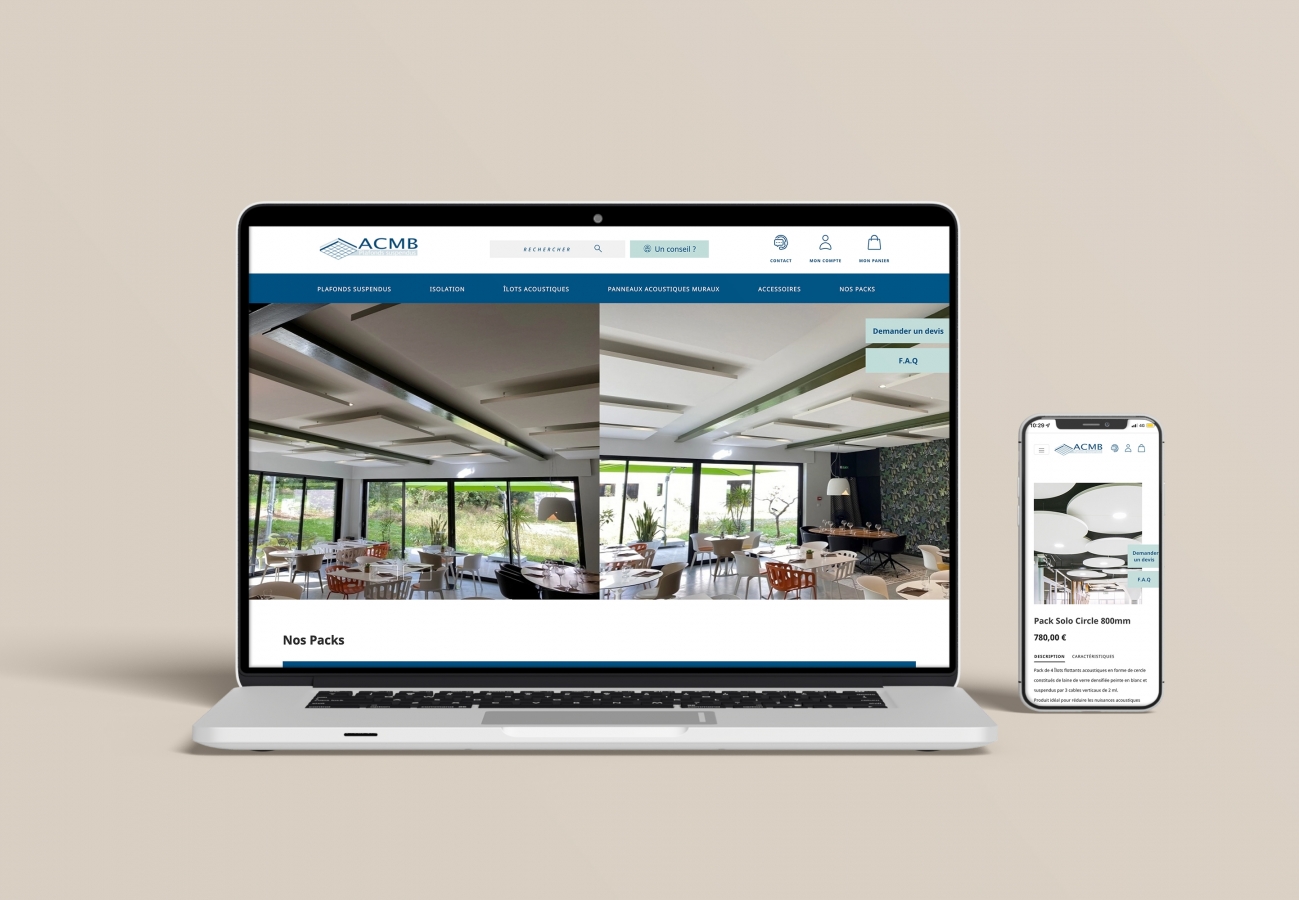 Création site e-commerce pour ACMB à Marseille
