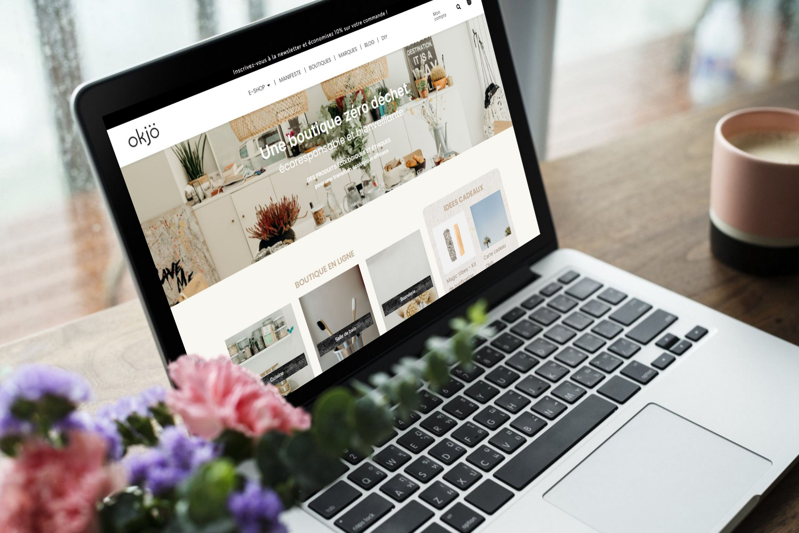Optimisation du site e-commerce Okjö Création site e-commerce Marseille pour Okjö