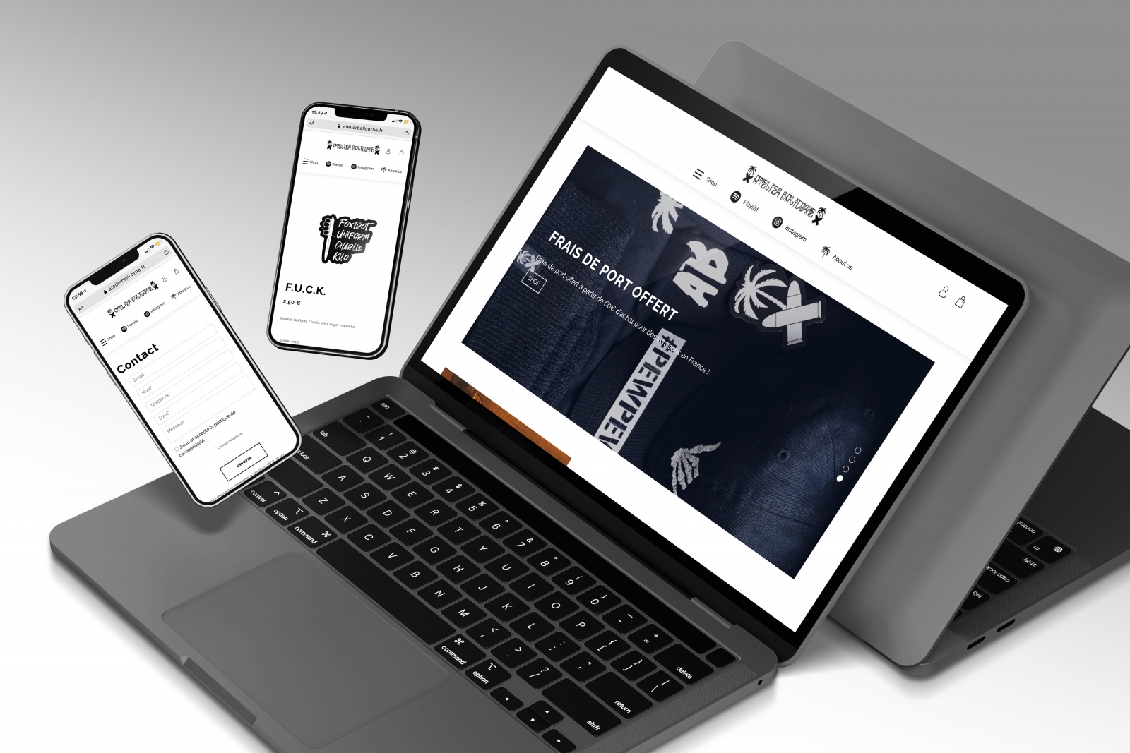 Création de site e-commerce mode et lifestyle Création site e-commerce pour Atelier Balicorne à Marseille
